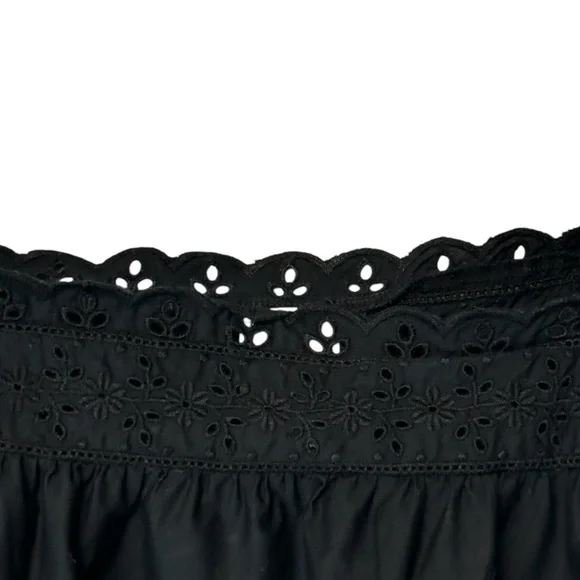 GAP X Doen Black Sleeveless Eyelet Top - Picture 12 of 15